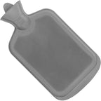 SteadMax [2 Pack] Hot Water Bottles, 2L (68oz) Natural Rubber -BPA Free- Durable Large Hot Water Bag for Hot Compress and Heat Therapy, Pain Relief Heating Pad, (Pink & Gray)