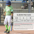 Kids Elbow Brace Arm Sleeve, Adjustable Sport Elbow Protector Breathable Elbow Sleeve with Double Magic Stick Compression Elbow Sleeve Elbow Support for Tennis Football Cycling Golf Basketball