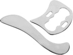 Beaupretty Stainless Steel Muscle Scraper and Massage Tool 2pcs Set, Myofascial Release Scraping Board for Body and Face, Portable Massaging Tool for Travel and Muscle Relief