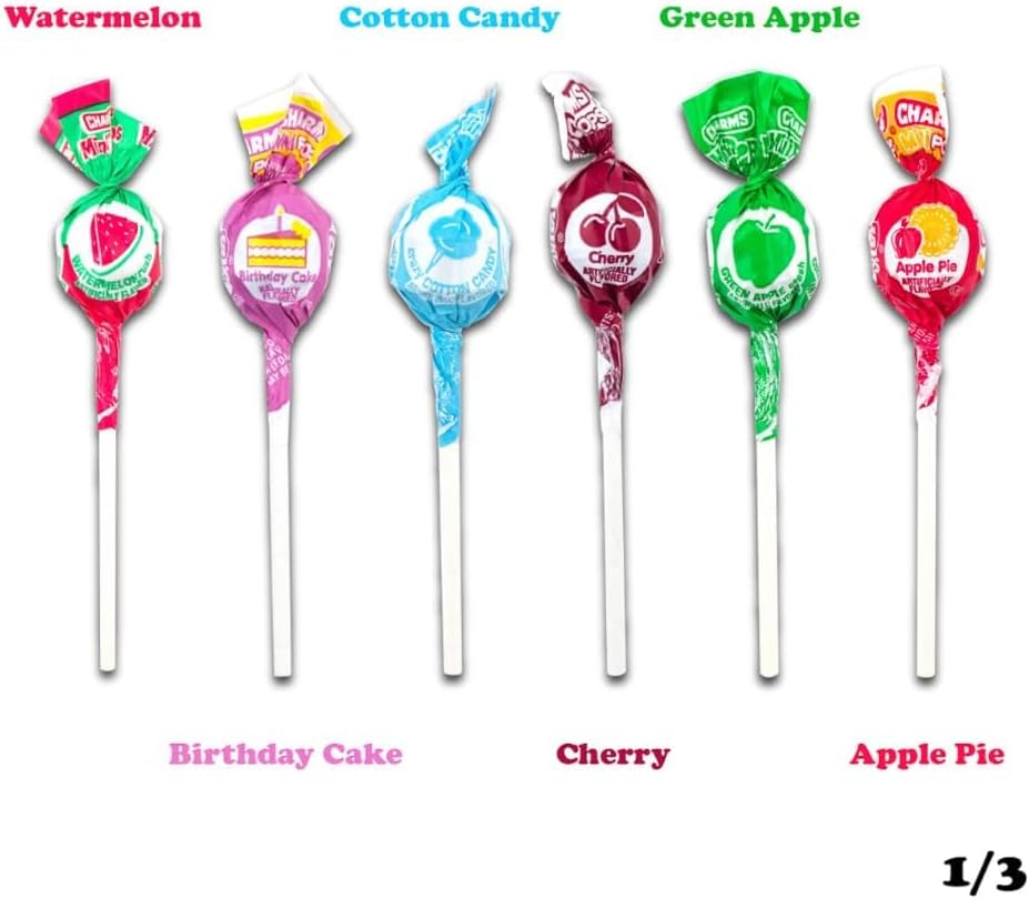 Charms Mini Pops - 30 lb Box of Individually Wrapped Fruity Hard Candy Lollipops in 18 Fun Flavors - Peanut and Gluten Free, Packaging May Vary