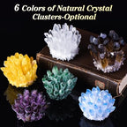 Large Citrine Crystal Cluster - Natural Yellow Quartz Geode for Healing, Abundance & Wealth - Authentic Citrine Stone for Home Decor, Meditation, and Positive Energy - (5.71 x 4.29 x 3.35 in)