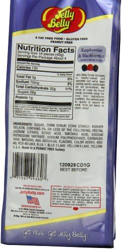 Jelly Belly Gift Bag, Raspberries and Blackberries