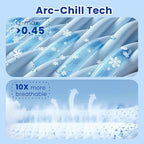 Topcee Cooling Blanket (90"x90"Queen Size) for Sweats Absorbs Heat to Keep Adults Cool on Warm Nights, Q-Max 0.5 for Hot Sleepers, Ultra-Cool Lightweight Blanket for Bed