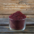 The Spice Way - Pure 100% Sumac, No Salt, no GMO, no Irradiation, Spice Seasoning Powder 8 oz (resealable bag) (Sumak)