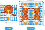 40-Piece Oktoberfest Party Napkins Set | 6.5x6.5 Inch Disposable Paper Napkins – Festive Bavarian Design for Beer Festivals, Gatherings & Celebrations