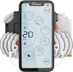Muscle Stimulator Tens Unit 24 Modes Touch Screen EMS Pulse Massager Machine Device Neck Back Leg Shoulder Pain Relief [New Model]