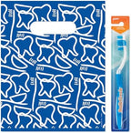 Dental Drawings Dental Giveaway Bags, 8" x 10", 100 Pack