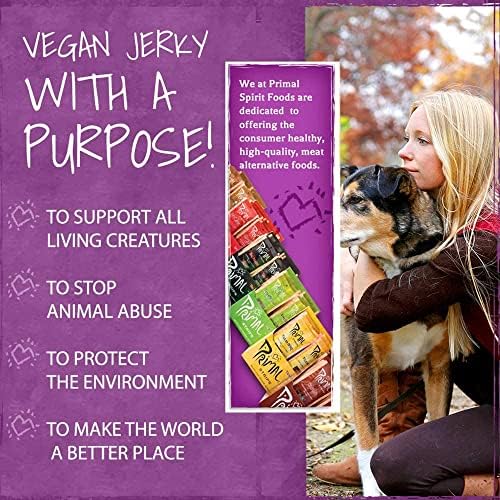 Primal Spirit, Vegan Meat Alternative Jerky, Thai Peanut Flavor, 1 oz