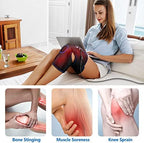 CINCOM Knee Massager with Heat, Air Compression Leg Knee Brace Wrap for Arthritis and Pain Relief Knee Eletric Heating Pad for Swelling, Injury and Joint Recovery for Mothers Dad (Single Unit)