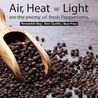 The Spice Lab Black Tellicherry Peppercorns for Grinder Packed in the USA - Steam Sterilized Kosher Non-GMO All Natural Black Pepper 5015 (18 Oz)