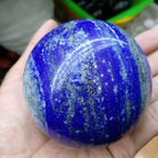 6-7CM/2.36-2.76inch Natural Crystal Spheres Lapis Lazuli Polished Divination Ball Decorative Sphere Reiki Healing Crystals Ball Healing Stone Crafts(Lapis Lazuli, 60-70mm)