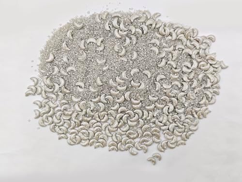 Edible Candy Silver Moon & Sanding Sugar Dessert Sprinkle Cake Cupcake Toppers Cookie Decorations Candy Sprinkles for Wedding, Art Project and Daily Cake Decorating, 4.23 Ounce