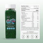 Green Sprinkles for Cupcakes, Green Nonpareils, 2 mm Pearl Sprinkles, Nonpareils Sprinkle for Cake Decorating, Cookies, Ice Cream, Macarons, and Baking(120g/4.23oz)