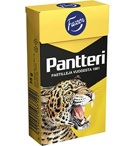 Fazer Pantteri pastilles Liquorice 40 Boxes of 38g