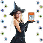 Fruidles Halloween Goog-Ly Eye Balls, Double Crisp, Trick-Or-Treat Party Bag Fillers, individually Wrapped in Multi-Color Eye Design Foils, Kosher Certified (Half-Pound)