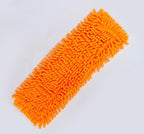 SagaSave Replacement Mop Head Cylindrical Granular Chenille for Tile Floors Hardwood Tile Marble Mopping Floors, Washing Cars (Orange)