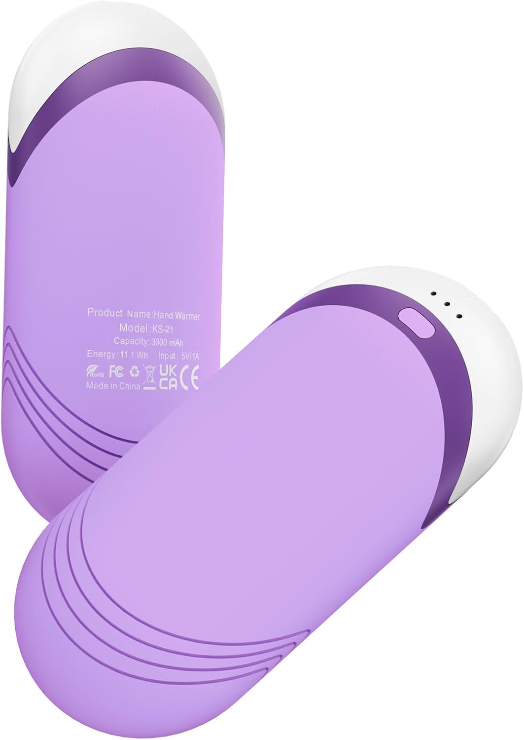 Karecel Thermally Conductive Silicone Rechargeable Hand Warmers 2 Pack, 6000mAh Double-Sided Heat AI Electric Hand Warmer, Portable Pocket Handwarmer, Fits in Gloves, Slim, Shockproof, Women Men Gifts