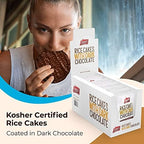 LIEBERS Dark Chocolate Rice Cakes, Snack Pack, Gift Pack, Kosher Dairy Free, Gluten Free Total Of 24 Cakes (Dark Chocolate)