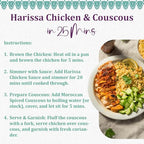 Al’Fez Harissa Chicken Sauce - 15.8 oz (Pack of 3) - Fragrant & Spicy Tomato-Based Cooking Sauce made w/Harissa Paste, Garlic, Red Chilis, Paprika & Cilantro for Moroccan-Style Tagines - Gluten Free
