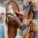 Women's Bunion Sandals with Arch Support Orthopedic Correctors Slip-On Breathable Casual Beach Shoes for Summer Soft Sole Travel Sandals for Bunions