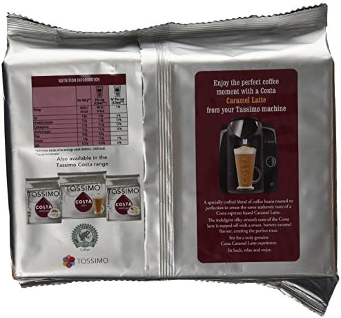 Tassimo Costa Caramel Latte 16 discs, 8 servings
