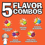 TOXIC WASTE - Nuclear Fusion Hazardously Sour Candy - Raspberry-Lemon, Pineapple-Passionfruit, Grape-Strawberry, Banana-Blueberry, & Orange-Apple Flavors - 1 lb. Bag