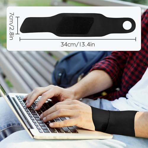 Wrist Brace, Ultra Thin Wrist Wrap Adjustable Unisex Wrist Strap Cpmpression Hand & Wrist Support for Carpal Tunnel Arthritis Tendonitis Wrist Pain Relief Sport Fitness - Black