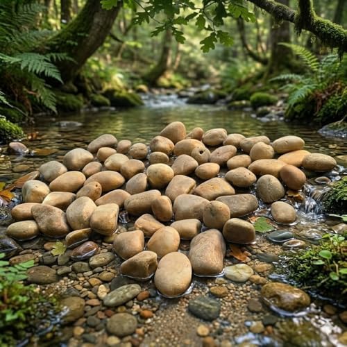 Sauna Stone & Sauna Rocks, Natural Pebbles Quick Heating Retention Steam Sauna for Stove and Heaters, 10KG (22lbs/CTN)