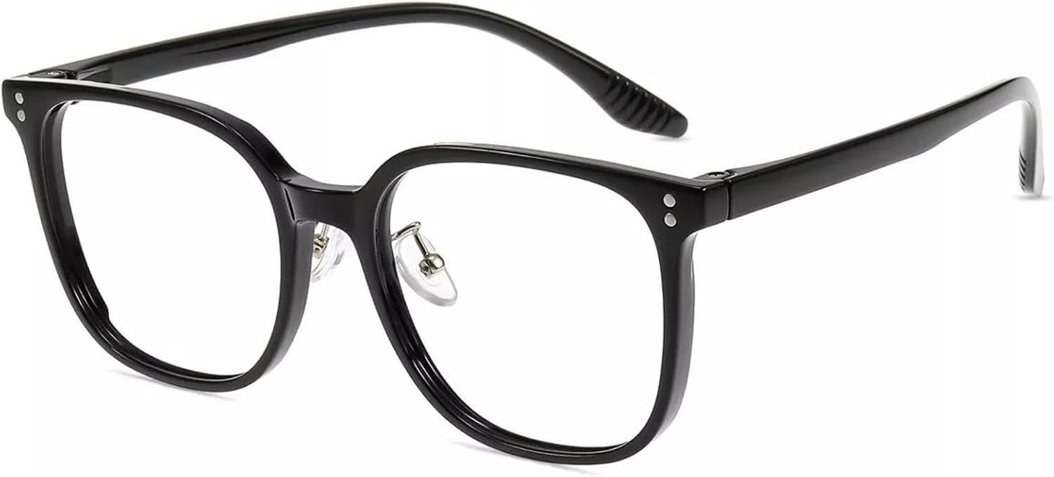 Firmoo Blue Light Blocking Glasses Reading Glasses Unisex Square Frame for Woman Man Adjustable Nose Pads