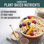Viva Naturals Organic Chia Seeds, 2 lb, 32 Oz – Plant-Based Omega-3 and Vegan Protein, Gluten Free & Non-GMO, Perfect for Smoothies, Salads & Chia Pudding