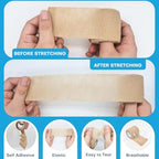 Cohesive Bandage Wrap 2 Inch x 5 Yards, 12 Pack Skin Color Self Adhesive Athletic Tape for Medical First Aid, Injury Recovery & Sports Wraps