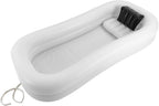 Medical Inflatable Bathtub, PVC Portable Shower Bathtub With Electric Air Pump & Water Bag, Double Design Shower Bed Assistive Aid W/ 2 Pillows For Adults, Elder, Pregnant,Bedridden Patients