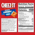Cheez-It Cheese Crackers, Baked Snack Crackers, Lunch Snacks, Family Size, Extra Cheesy, 21oz Box (1 Box)