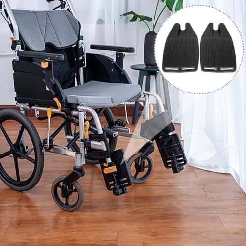 Fomiyes Replacement Wheelchair Footrest Pad: Heavy Duty Wheelchair Footplate for Elderly Easy Install - Footrest Pedal