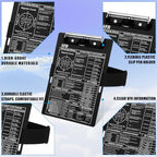 Feifeiya Aluminum Pilot Kneeboard Vfr Aviation Knee Boards Notepad Pilot Writing Board with Pen Holder and Elastic Strap for Pilots Writing Gifts(9.61 x 6.42 Inch,Black)