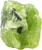 Amazing Gemstone 2 Pieces Prehnite Raw Crystals and Healing Stones, Natural Rocks for Tumbling and DIY Raw Stones and Crystals