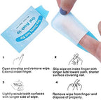 Mint-Flavored Oral Finger Wipes Teeth whitening Wipes Oral Cleaning Wipe (50 Pcs)