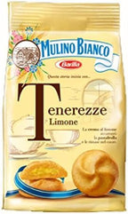 Mulino Bianco: "Tenerezze" Shortcake filled with lemon cream - 7.05 Oz (200g) Pack of 4 [ Italian Import ]