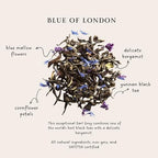 Palais des Thés - Blue of London - Earl Grey Black Tea, Bergamot & Cornflower - Premium Loose Leaf, Serves 20-25 Cups - 3.5oz Tin