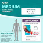 BraceAbility Cubital Tunnel Syndrome Elbow Brace | Splint to Treat Pain from Ulnar Nerve Entrapment, Hyperextended Elbow Prevention and Post Surgery Arm Immobilizer - M (MEDIUM/LARGE)