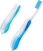 2 Packs Travel Toothbrush, Mini Portable Foldable Toothbrush Travel, Soft Medium Bristles for Camping Hiking Traveling School
