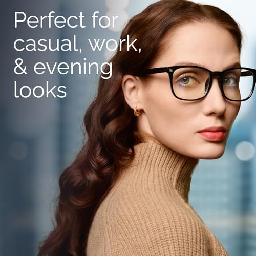 CCVOO 0.5 Reading Glasses for Women, Eye glasses, Blue Light Readers for Women, Cheaters