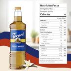 Torani Sugar Free French Vanilla Syrup 1 Liter Bottle with Pump Dispenser – Zero Calorie Flavored Coffee Syrup for Lattes, Cold Brews, Teas, Cocktails & Desserts – Keto Friendly