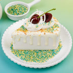 St Patricks Day Sanding Sugar Sprinkles, 4.6 oz Green and Yellow Spring Sprinkles, Edible Sparkling Sugar Crystals for Baking Topping, Cupcakes, Cookies, Ice Cream & Cake Decorating
