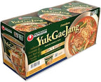Nongshim Yukgaejang Big Bowl, Premium Ramyun Noodle Soup, Spicy Beef, 3.56 oz (Pack of 6)