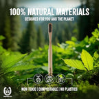 Western SOL Horse Bristle Bamboo Toothbrushes (4-Pack) – Luxury Toothbrush - Plastic-Free, Biodegradable, Eco-Friendly – No Chemicals