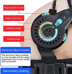 KEhtu Hinged ROM Knee Guard, Orthopedic Patella Support Orthotic with Anti-Slip Straps and Air Bag, 0-120 Degree Adjustable Hinged Knee Guard Leg Guard for Speedy Injury Repair Recovery
