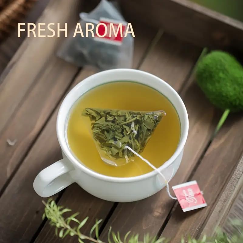 Cloud Mist Green Tea Bags 50 Count | Premium High Mountain Yunwu Green Tea | Smooth & Fresh Chinese Green Tea | Natural Antioxidant Energy Tea for Focus & Daily Wellness