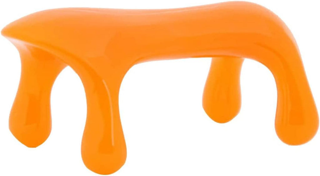 Elitzia Body Massager Portable Beeswax Resin Massage Tools for Neck Back Head 4 Shapes Options ETML1067 (Orange Neck Massager)