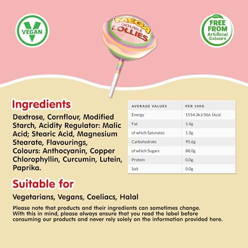Swizzels Matlow 36 Mega Double Lollies